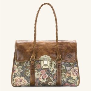 Patricia Nash Verdura Bosque Tapestry Satchel Bag